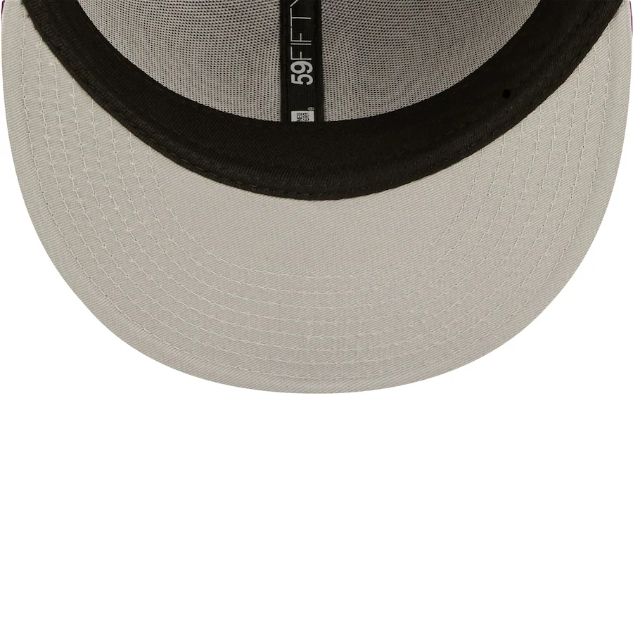 New Era Pittsburgh Pirates Grape Purple Logo 59FIFTY Fitted Hat - Image 3