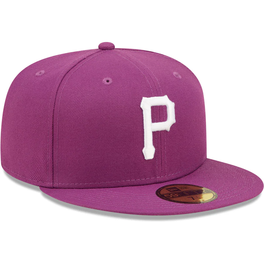 New Era Pittsburgh Pirates Grape Purple Logo 59FIFTY Fitted Hat - Image 4