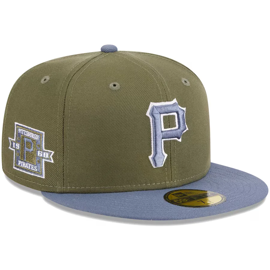 New Era Pittsburgh Pirates Olive/Blue 2023 59FIFTY Fitted Hat