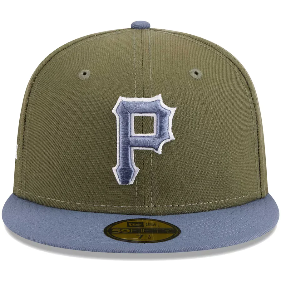 New Era Pittsburgh Pirates Olive/Blue 2023 59FIFTY Fitted Hat - Image 5