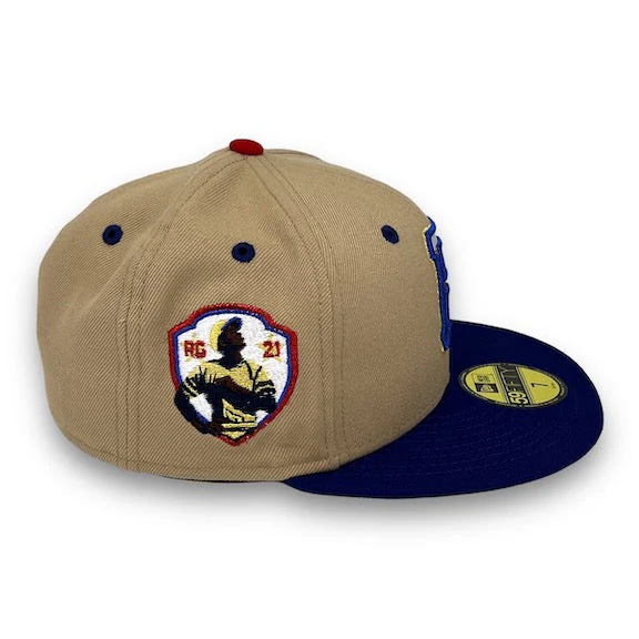 New Era Pittsburgh Pirates Roberto Clemente 1921 Camel & Blue 59FIFTY Fitted Hat - Image 5