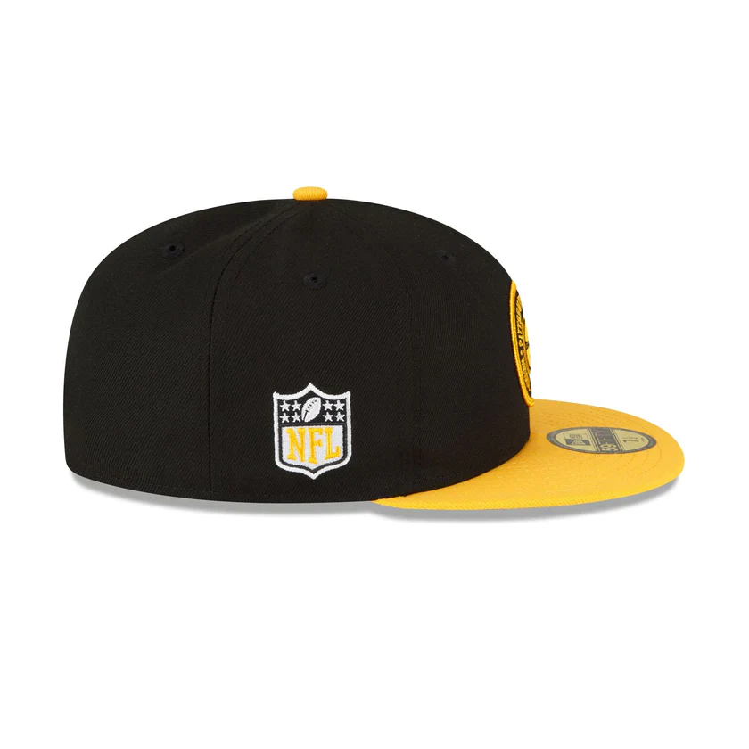 New Era Pittsburgh Steelers 2023 Sideline Team Patch 59FIFTY Fitted Hat - Image 5