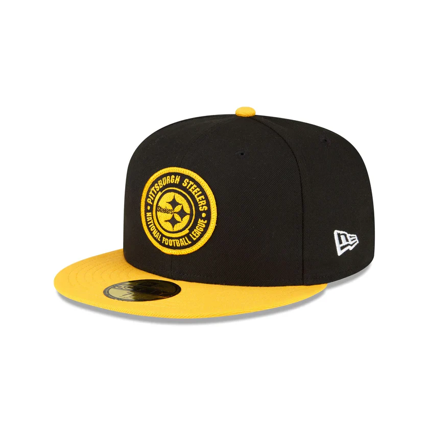 New Era Pittsburgh Steelers 2023 Sideline Team Patch 59FIFTY Fitted Hat - Image 6
