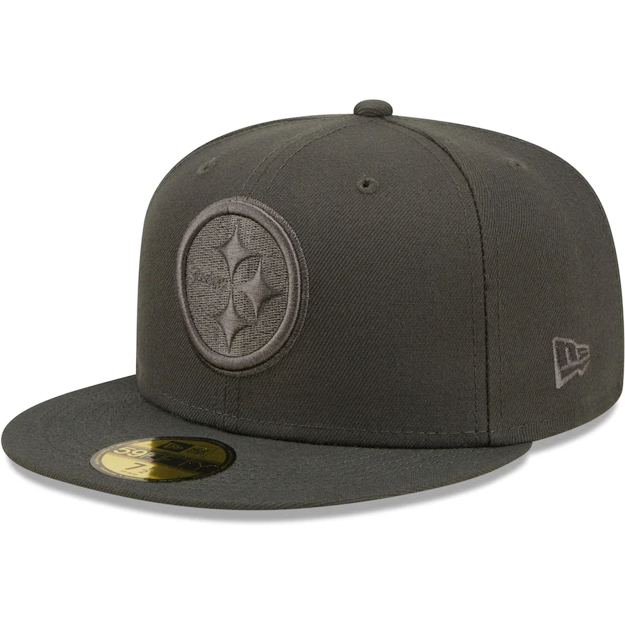 New Era Pittsburgh Steelers Graphite Color Pack 59FIFTY Fitted Hat