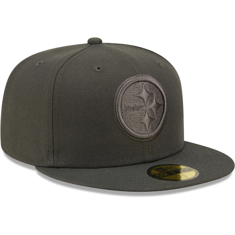 New Era Pittsburgh Steelers Graphite Color Pack 59FIFTY Fitted Hat - Image 4