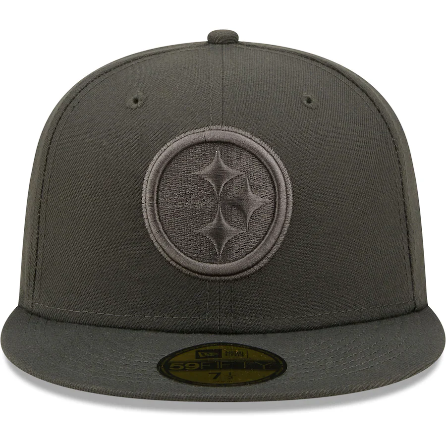 New Era Pittsburgh Steelers Graphite Color Pack 59FIFTY Fitted Hat - Image 5