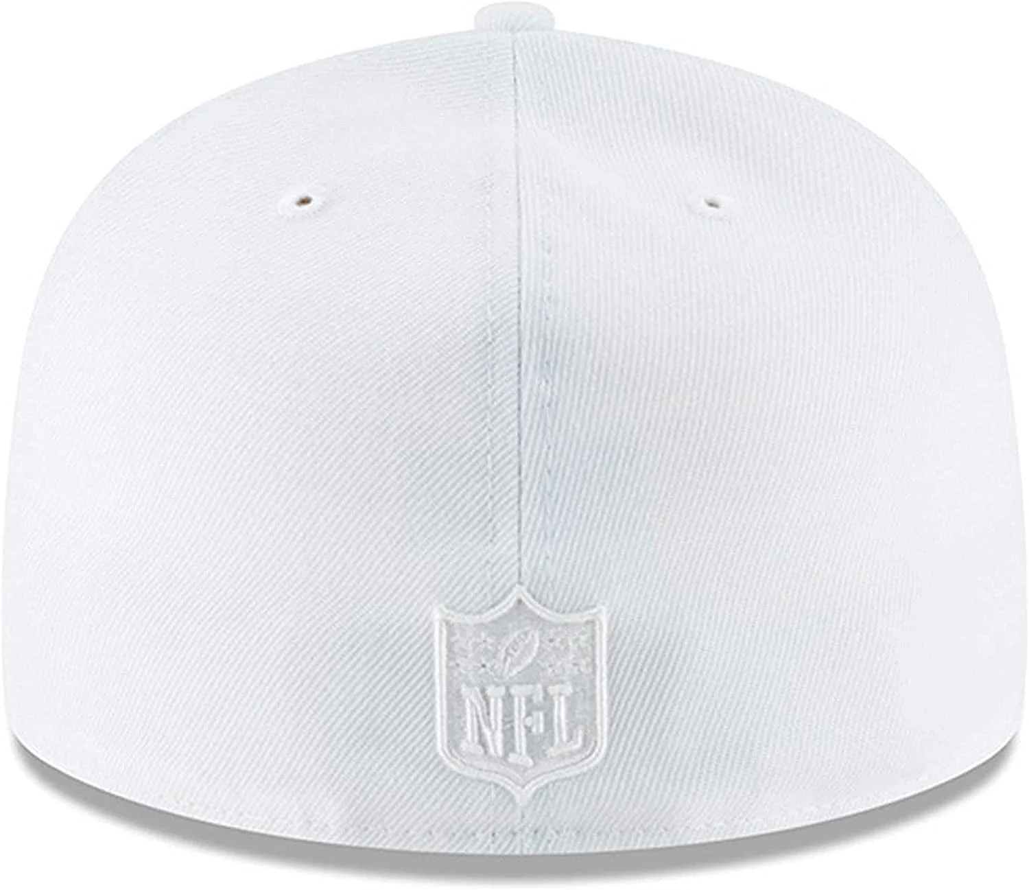 New Era Pittsburgh Steelers White on White 59FIFTY Fitted Hat - Image 4