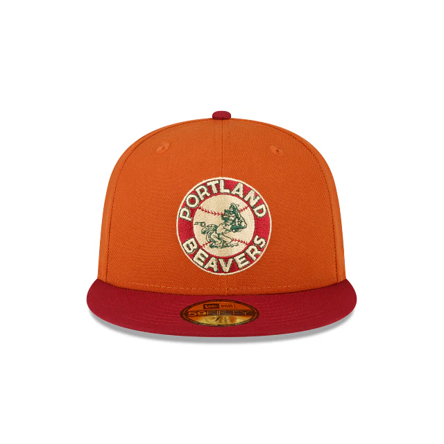 New Era Portland Beavers Copper 2022 59FIFTY Fitted Hat - Image 2