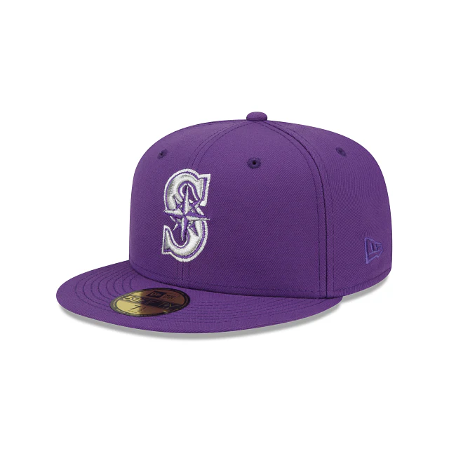 New Era Purple Refresh Seattle Mariners 2022 59FIFTY Fitted Hat - Image 2