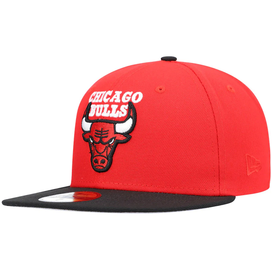New Era Red Chicago Bulls Team Logoman 59FIFTY Fitted Hat - Image 2