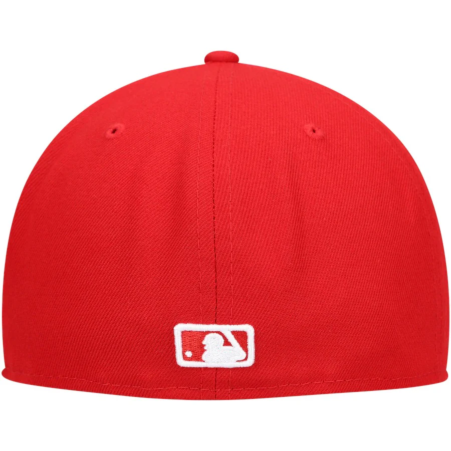 New Era Red Milwaukee Brewers Logo White 59FIFTY Fitted Hat - Image 3