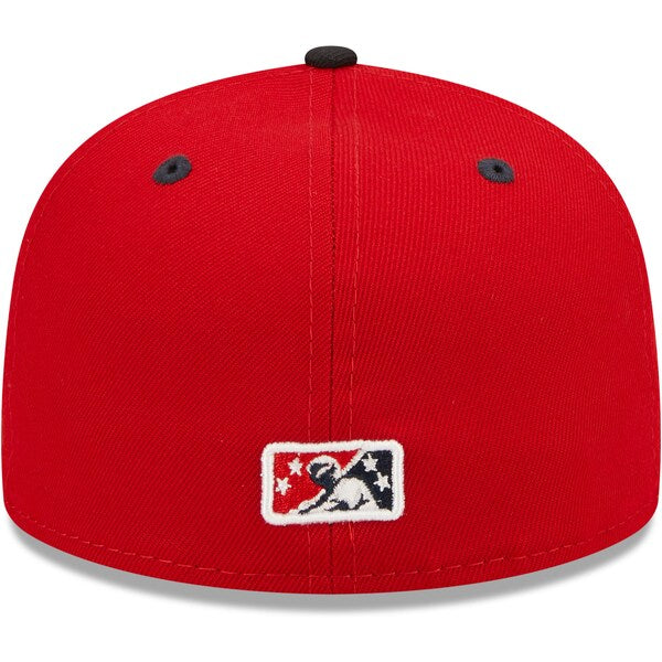 New Era Reno Aces Red Alternate Logo 2 Authentic Collection 59FIFTY Fitted Hat - Image 4