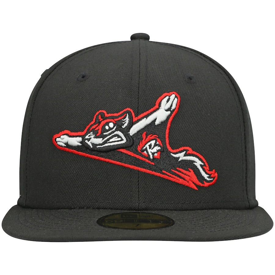 New Era Richmond Flying Squirrels Black Authentic Collection Team Home 59FIFTY Fitted Hat - Image 2