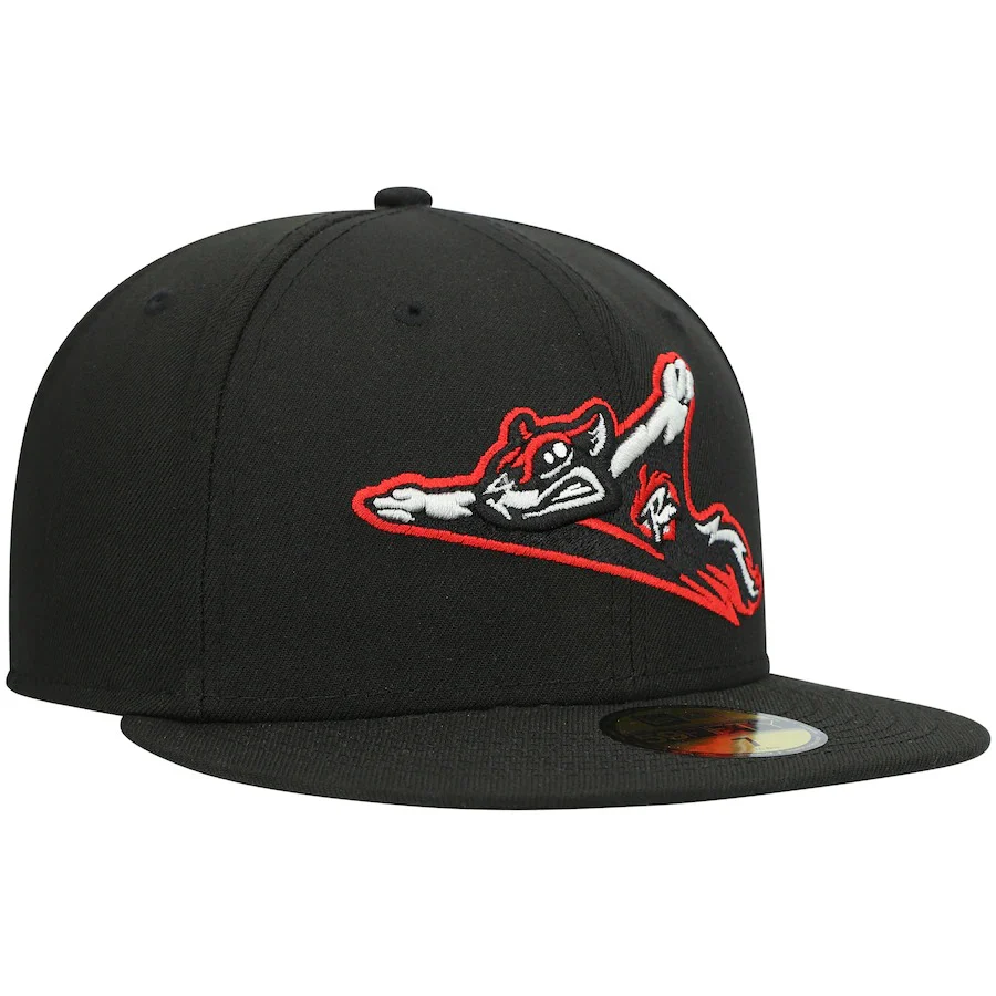 New Era Richmond Flying Squirrels Black Authentic Collection Team Home 59FIFTY Fitted Hat - Image 3