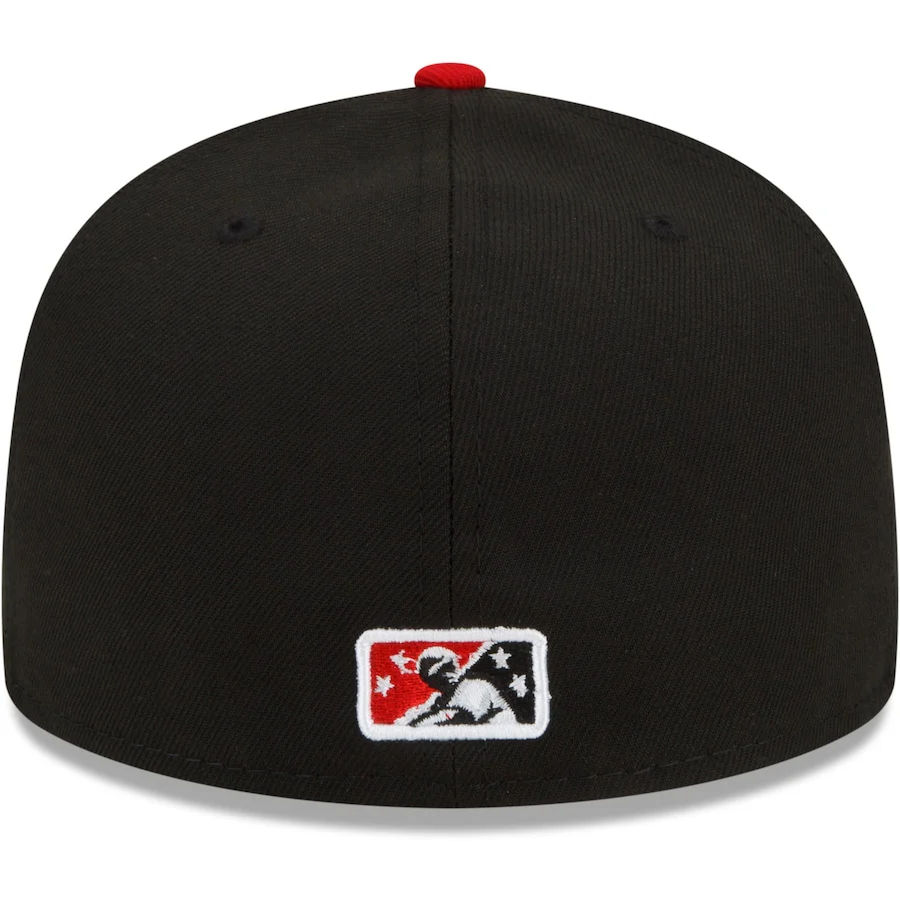 New Era Rochester Red Wings Black Home Authentic Collection 59FIFTY Fitted Hat - Image 3
