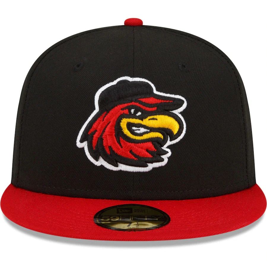 New Era Rochester Red Wings Black Home Authentic Collection 59FIFTY Fitted Hat - Image 5