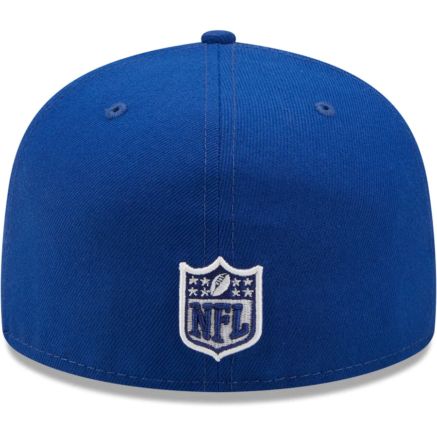 New Era Royal New York Giants 1986 Pro Bowl Patch Red Undervisor 59FIFY Fitted Hat - Image 4