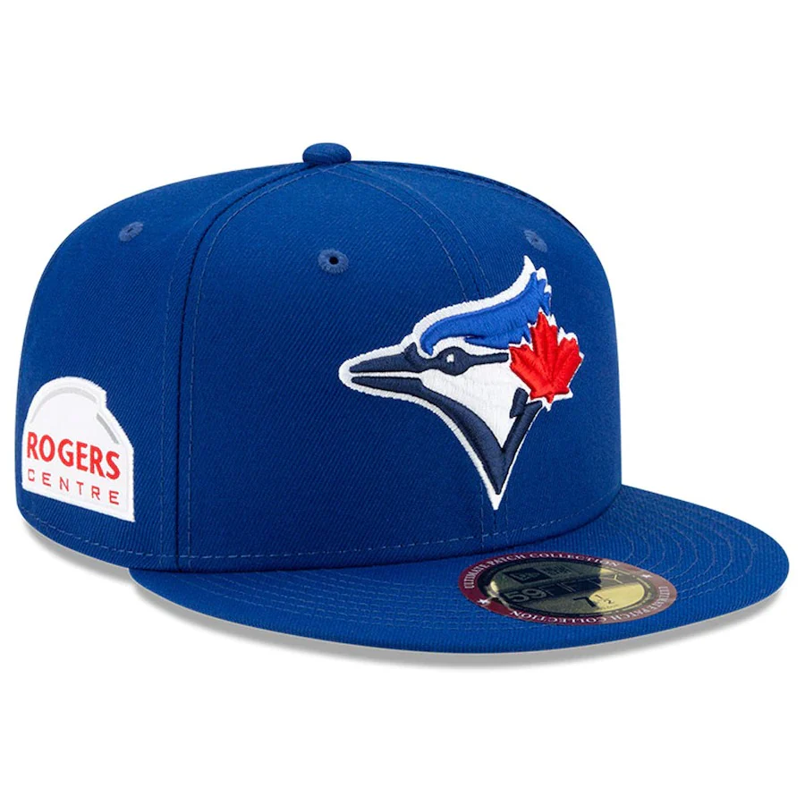 New Era Royal Toronto Blue Jays Rogers Centre Stadium Patch 59FIFTY Fitted Hat