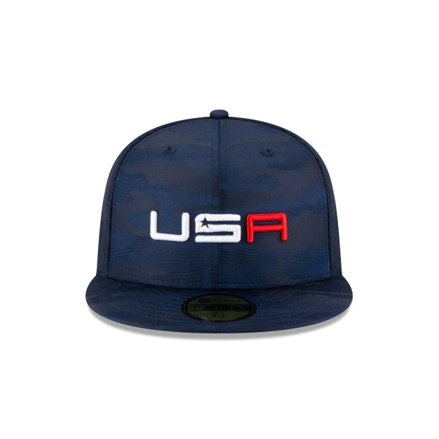 New Era Ryder Cup Saturday Navy Camo 59FIFTY Fitted Hat - Image 2