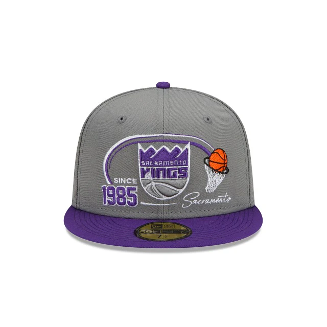 New Era Sacramento Kings Two-Tone Hoops 59fifty Fitted Hat - Image 2