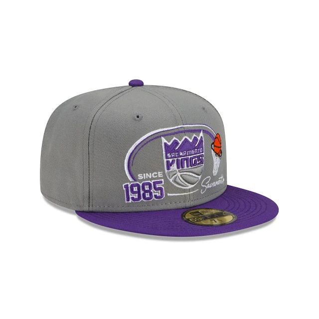 New Era Sacramento Kings Two-Tone Hoops 59fifty Fitted Hat - Image 3