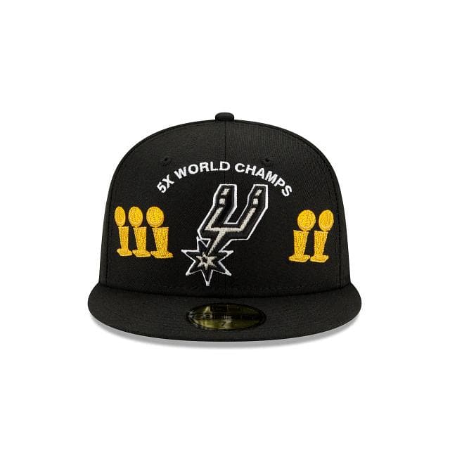 New Era San Antonio Spurs Custom Trophy 2021 59FIFTY Fitted Hat - Image 2