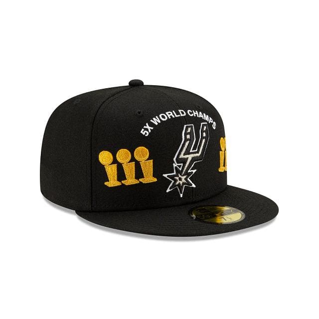 New Era San Antonio Spurs Custom Trophy 2021 59FIFTY Fitted Hat - Image 3