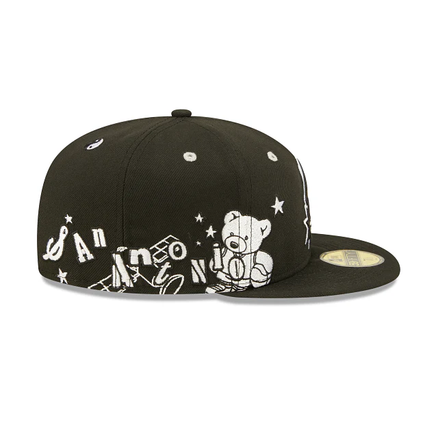 New Era San Antonio Spurs Teddy 2022 59FIFTY Fitted Hat - Image 4