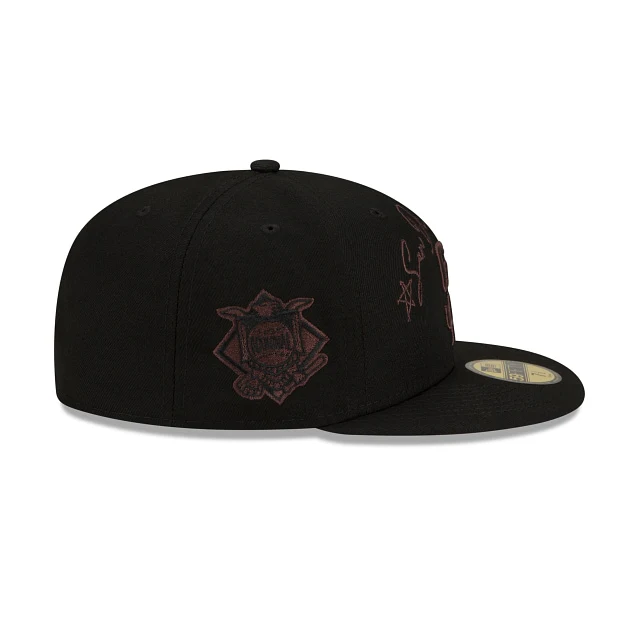 New Era San Diego Padres Cursive 59fifty Fitted Hat - Image 6