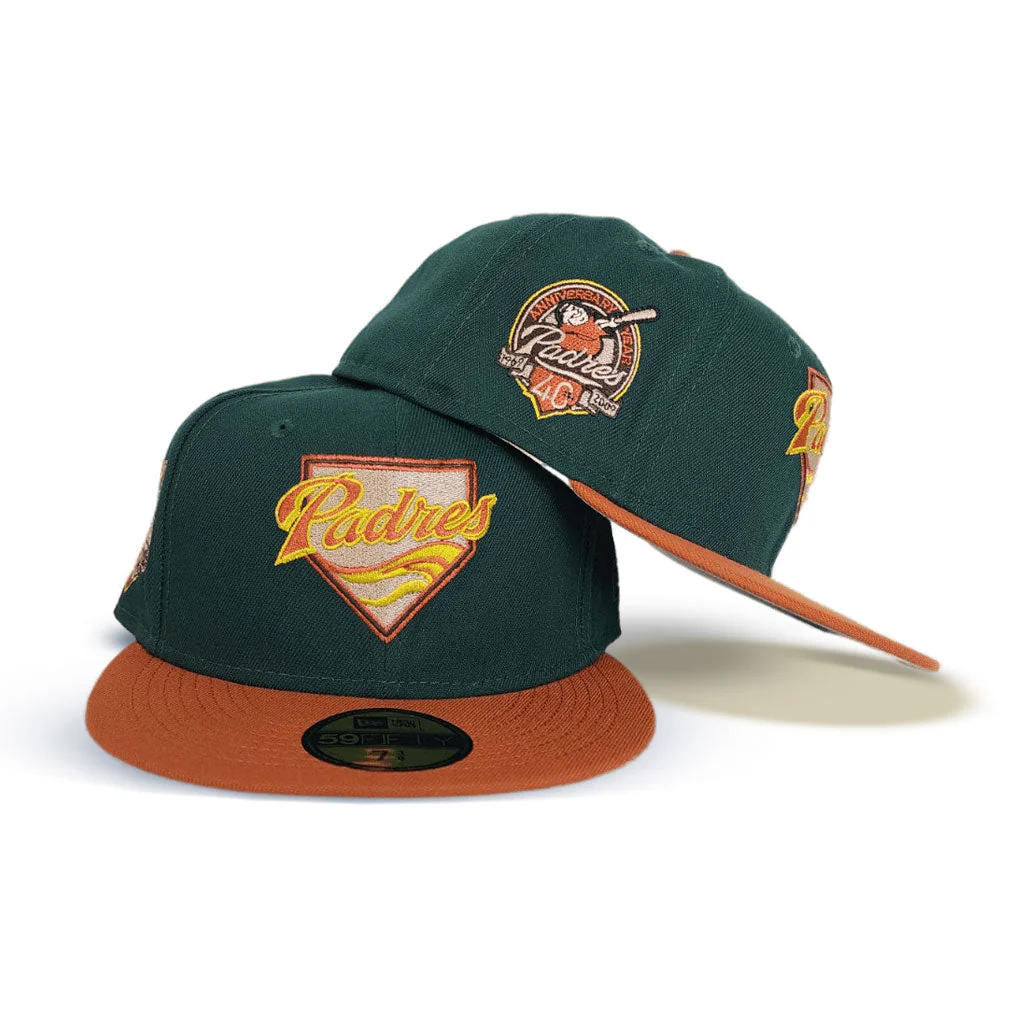 New Era San Diego Padres Dark/Rust 40th Anniversary 59FIFTY Fitted Hat - Image 2