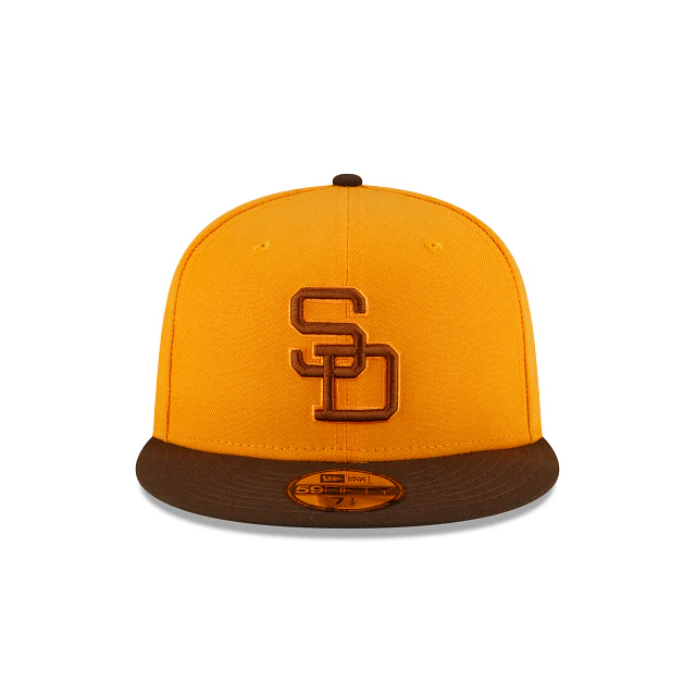 New Era San Diego Padres Mustard 59FIFTY Fitted Hat - Image 2