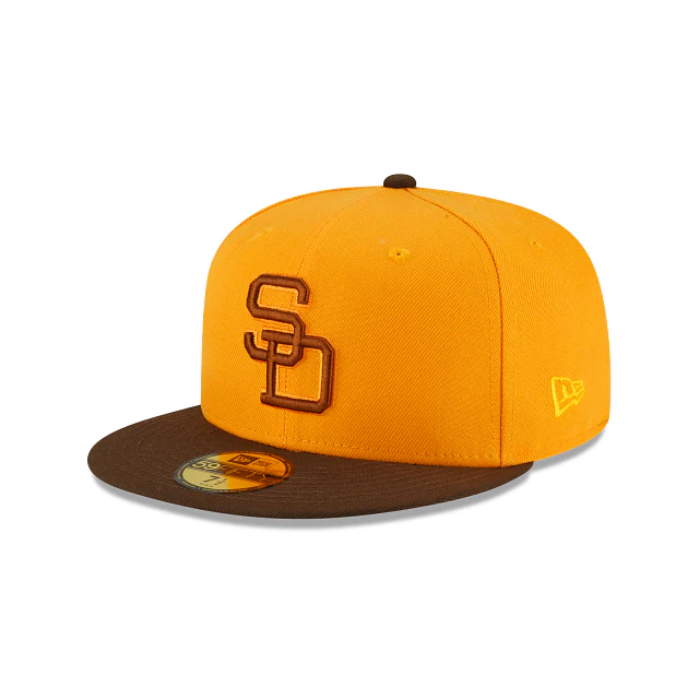 New Era San Diego Padres Mustard 59FIFTY Fitted Hat - Image 3
