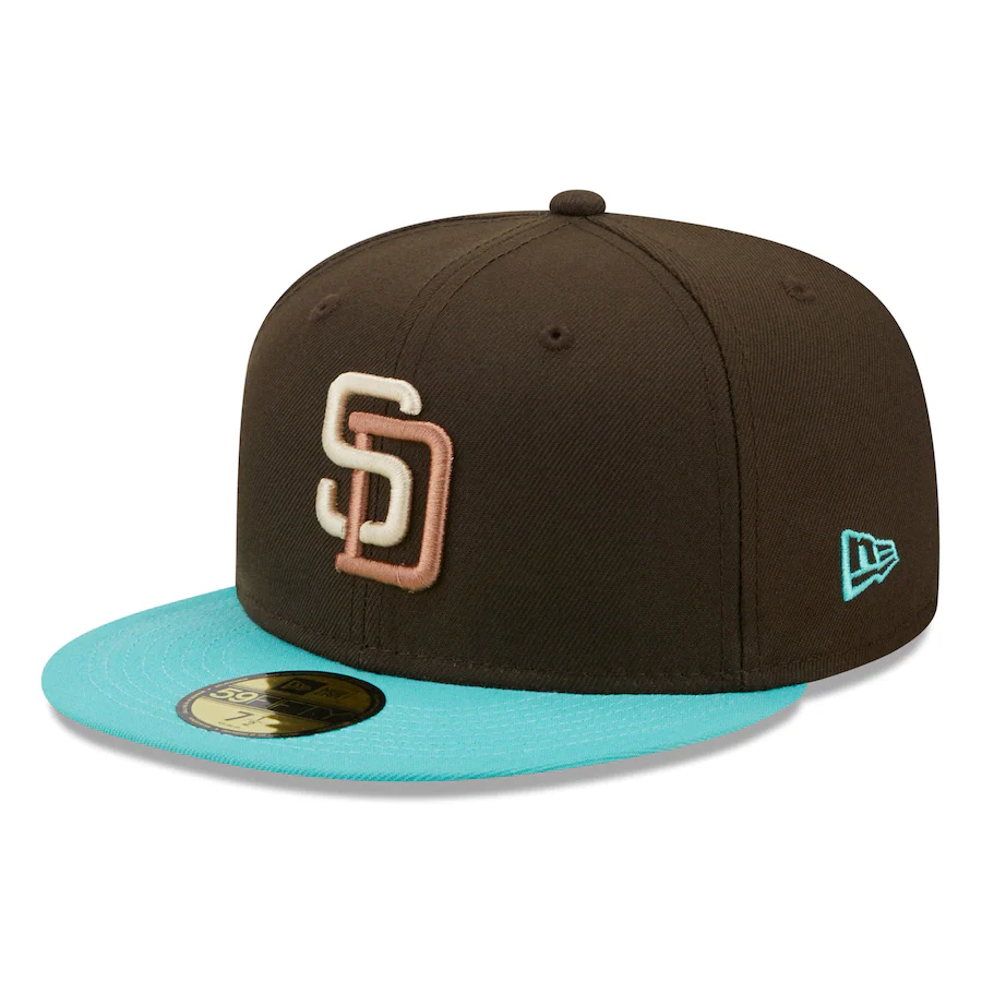 New Era San Diego Padres Walnut Mint 2022 59FIFTY Fitted Hat - Image 4