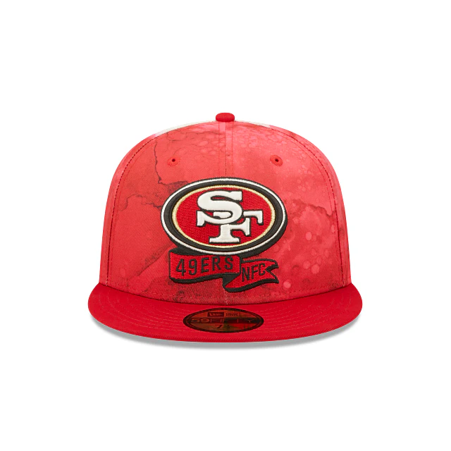 New Era San Francisco 49Ers 2022 Sideline Ink Dye 59FIFTY Fitted Hat - Image 2