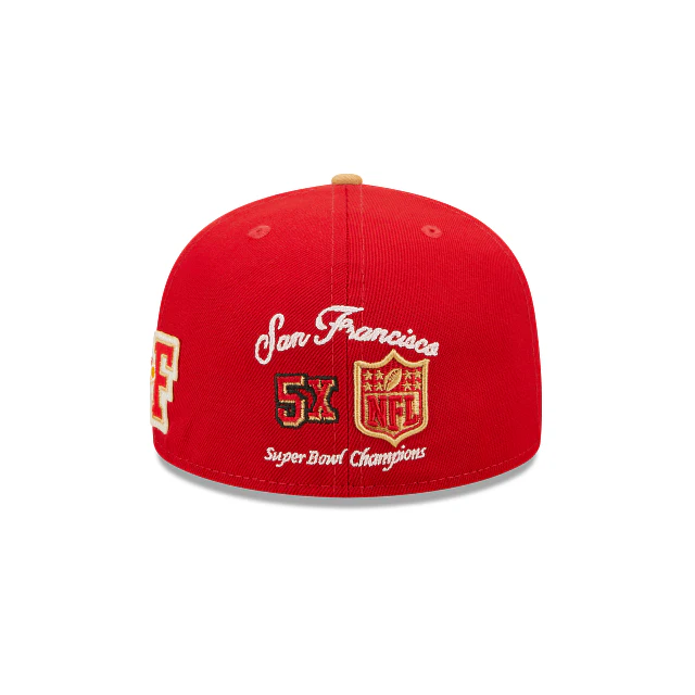 New Era San Francisco 49ers Letterman 59FIFTY Fitted Hat - Image 6