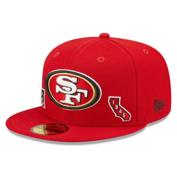 New Era San Francisco 49ers Team Identity 59FIFTY Fitted Hat - Image 3