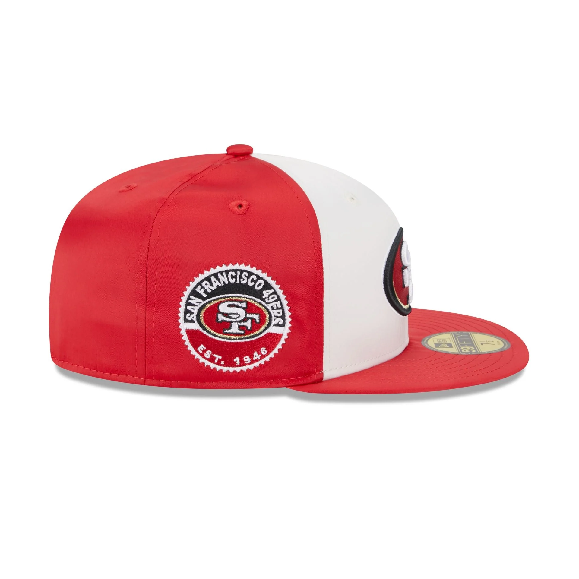 New Era San Francisco 49ers Throwback Satin 2023 59FIFTY Fitted Hat - Image 4