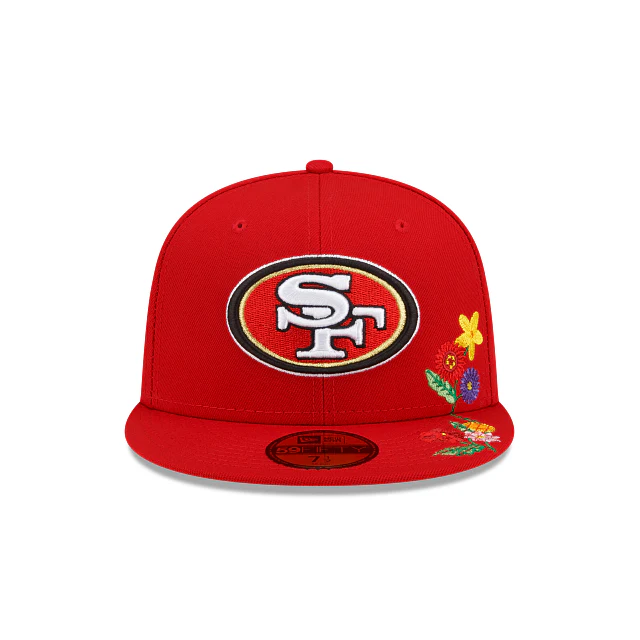 New Era  San Francisco 49Ers Visor Bloom 2022 59FIFTY Fitted Hat - Image 3