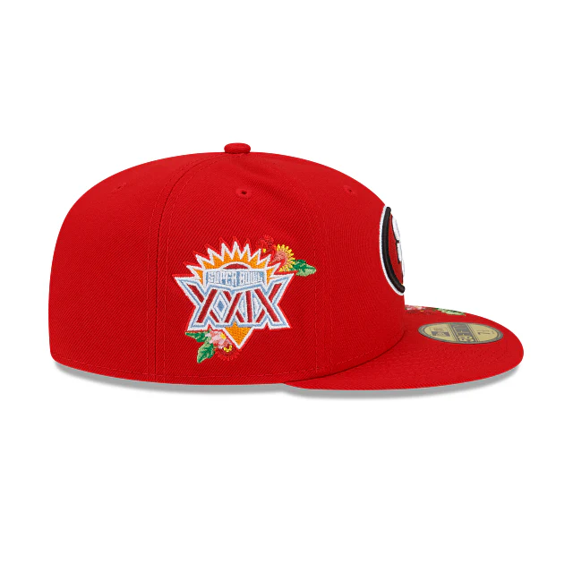 New Era  San Francisco 49Ers Visor Bloom 2022 59FIFTY Fitted Hat - Image 4