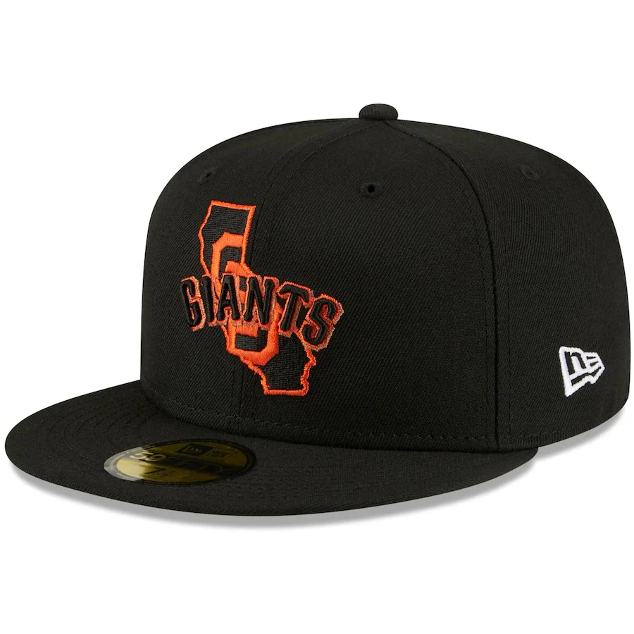 New Era San Francisco Giants Black Local II 59FIFTY Fitted Hat - Image 5