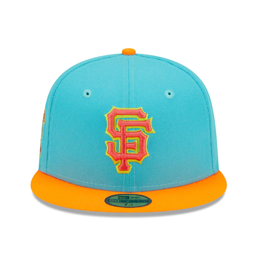 New Era San Francisco Giants Blue/Orange Vice Highlighter 59FIFTY Fitted Hat - Image 5