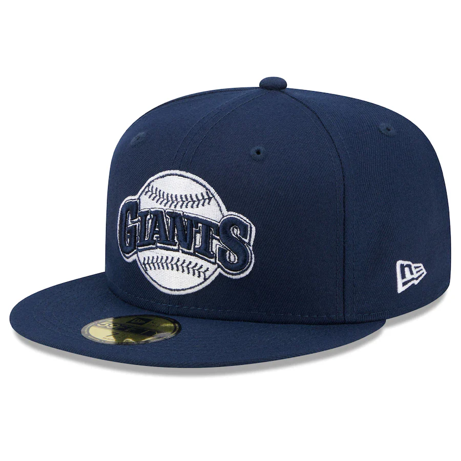 New Era San Francisco Giants Navy Oceanside Green Undervisor 59FIFTY Fitted Hat