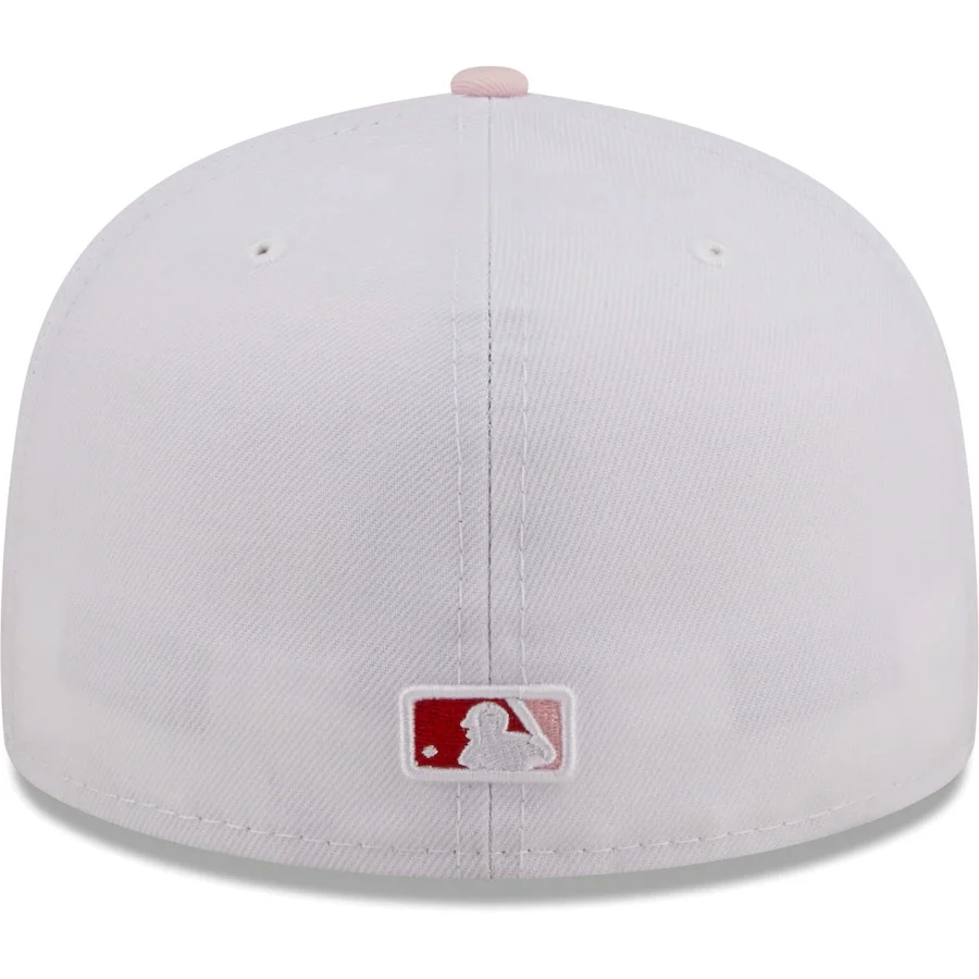 New Era San Francisco Giants White/Pink Scarlet Undervisor 59FIFTY Fitted Hat - Image 3