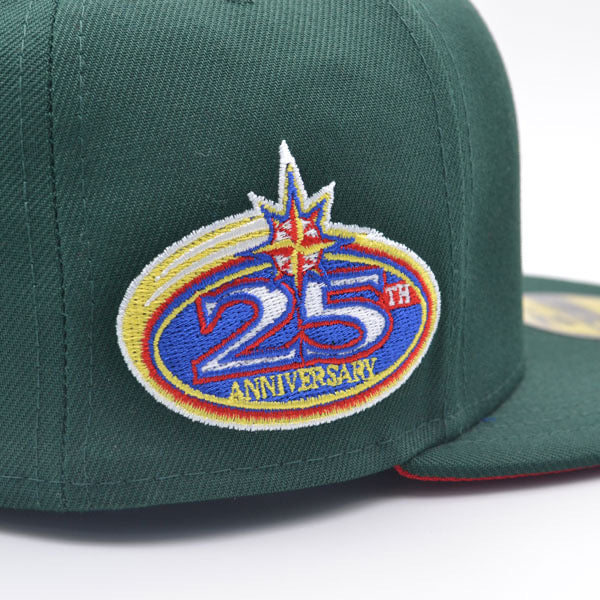 New Era Seattle Mariners 25th Anniversary Pine Green/Charcoal 59FIFTY Fitted Hat - Image 4