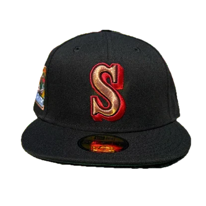 New Era Seattle Mariners Black/Copper/Red 30th Anniversay Crossover 59FIFTY Fitted Hat