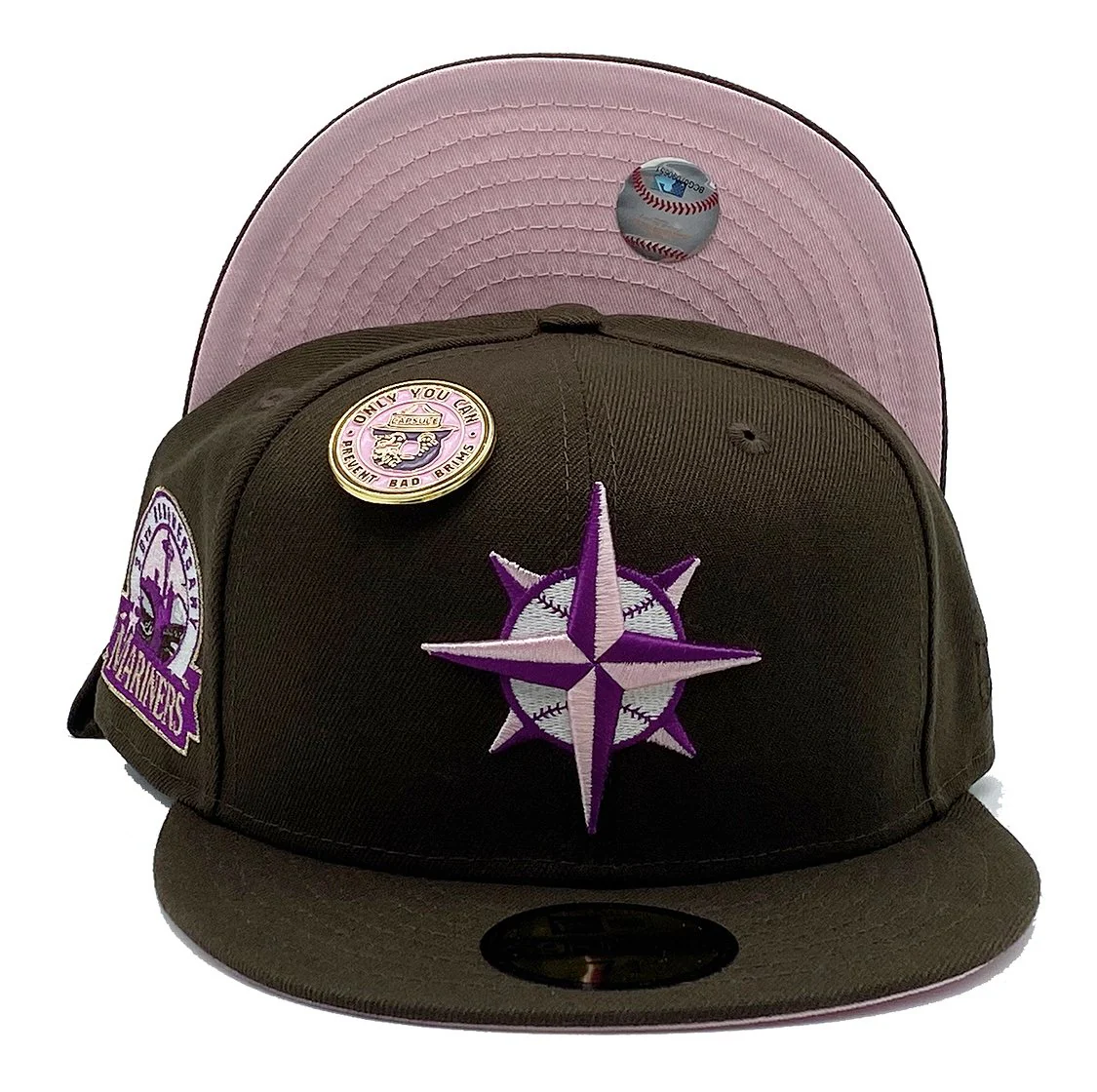 New Era Seattle Mariners No Bad Brims 30th Anniversary 59FIFTY Fitted Hats
