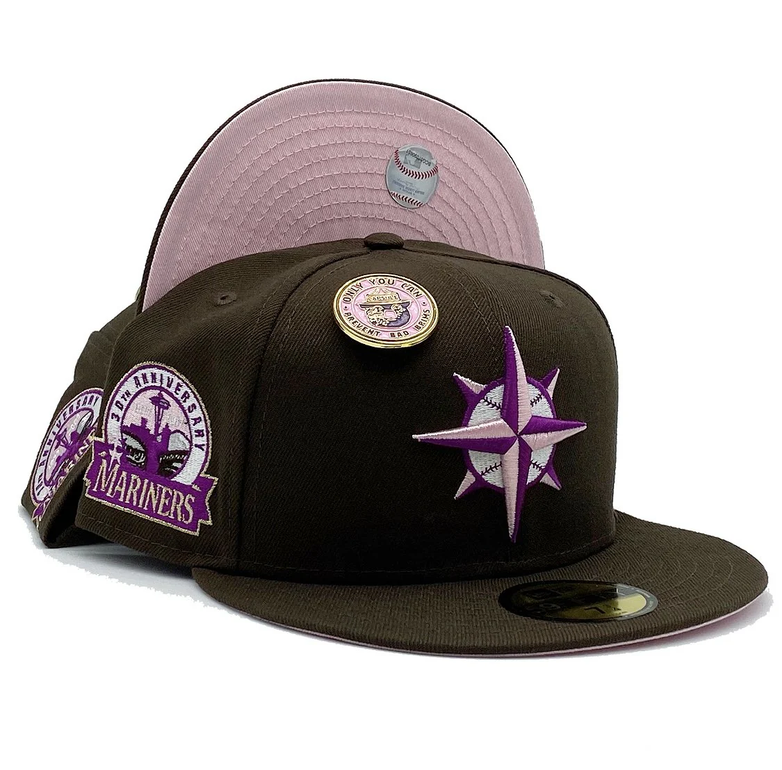 New Era Seattle Mariners No Bad Brims 30th Anniversary 59FIFTY Fitted Hats - Image 2