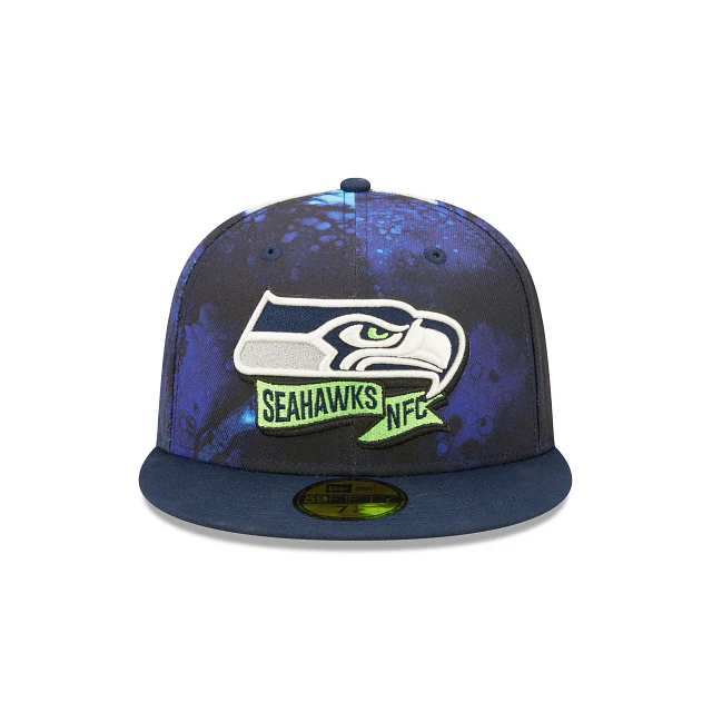 New Era Seattle Seahawks 2022 Sideline Ink Dye 59FIFTY Fitted Hat - Image 2