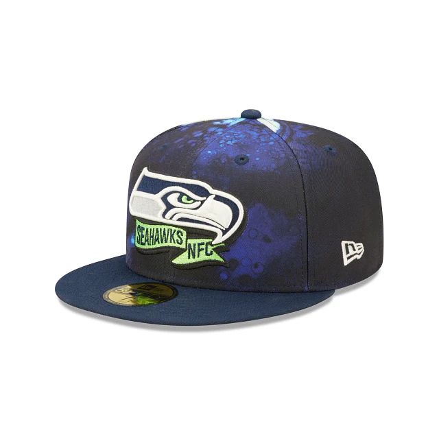 New Era Seattle Seahawks 2022 Sideline Ink Dye 59FIFTY Fitted Hat - Image 3