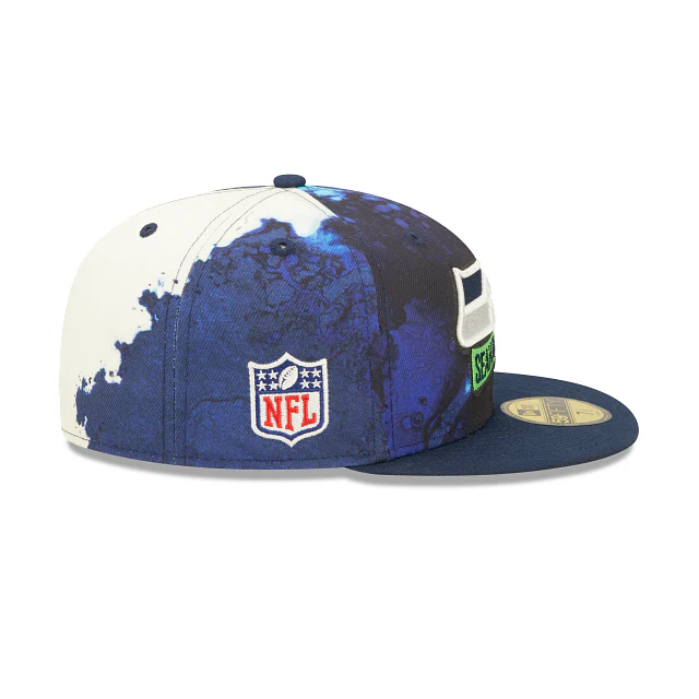 New Era Seattle Seahawks 2022 Sideline Ink Dye 59FIFTY Fitted Hat - Image 4
